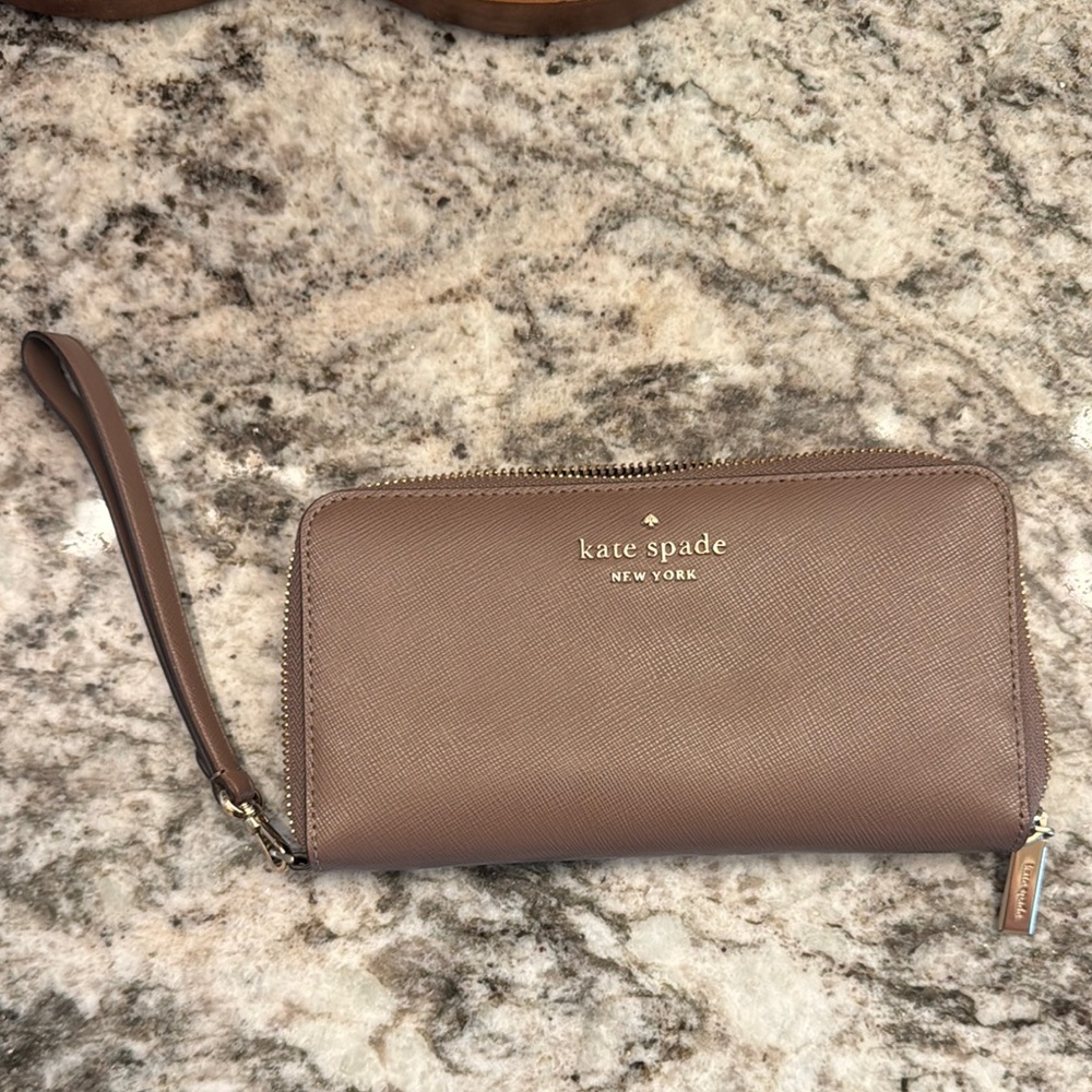 Kate Spade Brown Wristlet Wallet